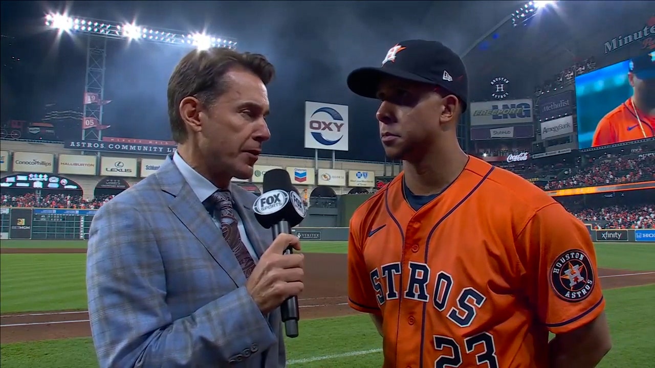 We did a great job tonight' — Michael Brantley on the Astros' approach  against Max Fried in Game 2