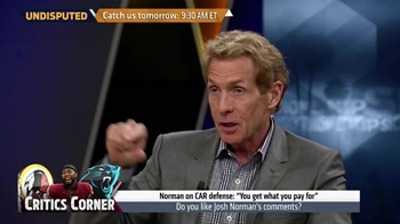 Josh Norman on Panthers' defense: 'You get what you pay for' | UNDISPUTED