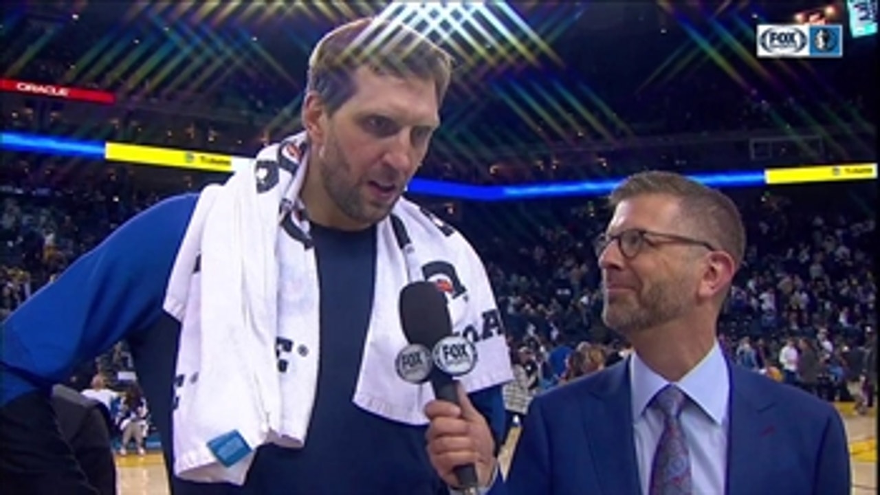 Dirk Nowitzki on putting up 21 points in Final Game in Oracle Arena