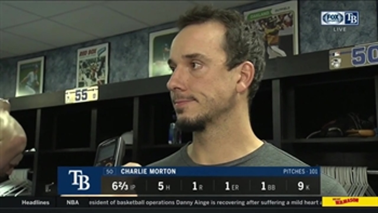 Charlie Morton discusses his strong start Thursday
