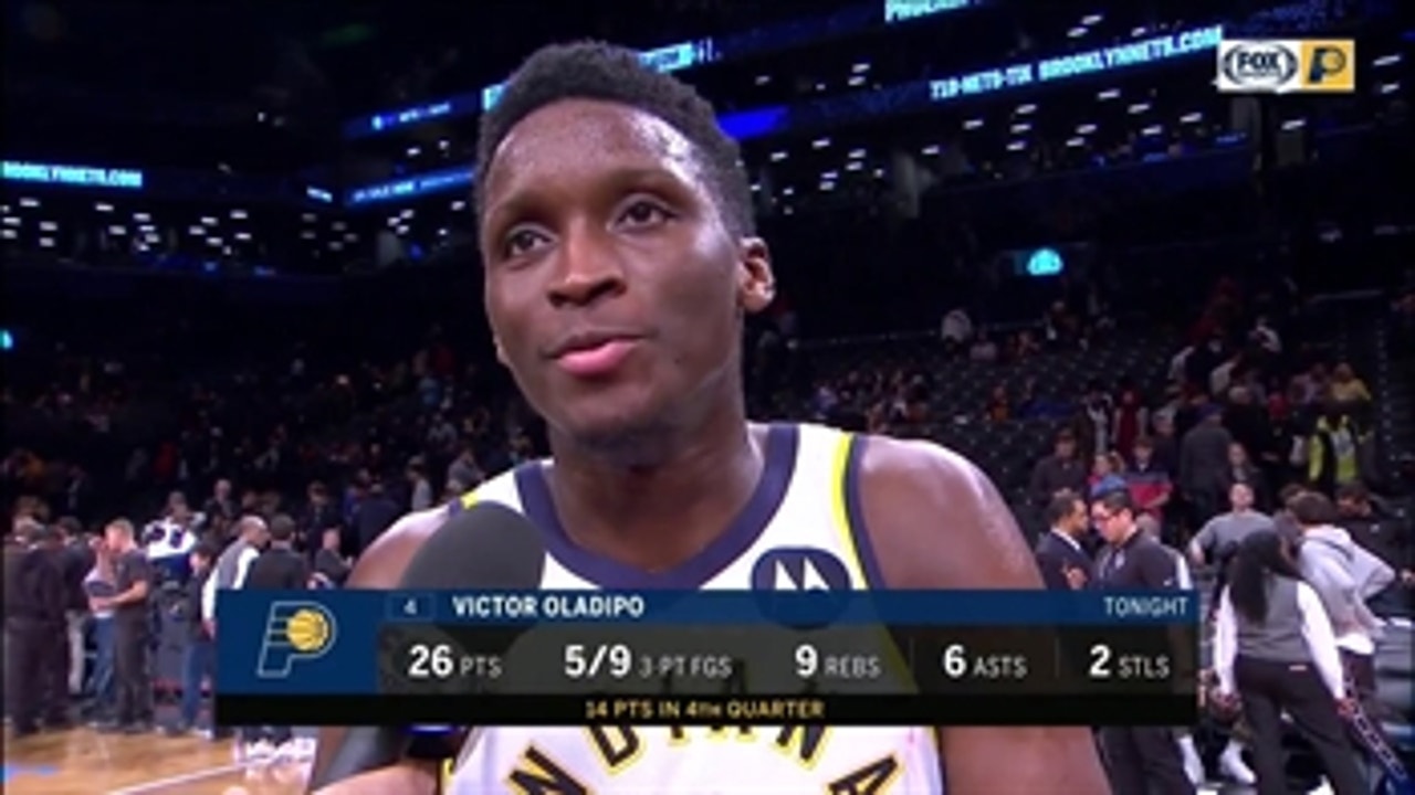 Oladipo after a clutch win over Nets: 'I want to be the leader'