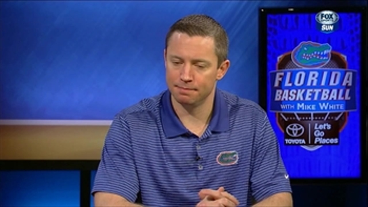 Gators coach Mike White on this week's back-to-back road games