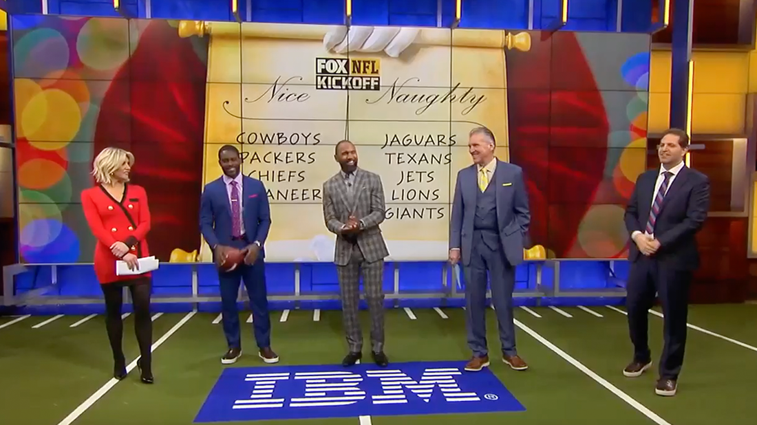 The 'FOX NFL Kickoff' crew gives their naughty and nice list heading into the holiday season