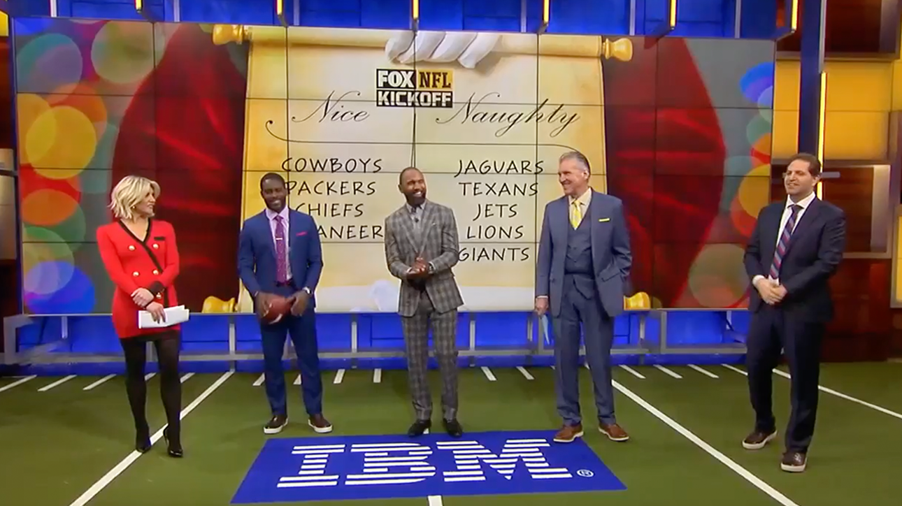 The 'FOX NFL Kickoff' crew gives their naughty and nice list heading into the holiday season