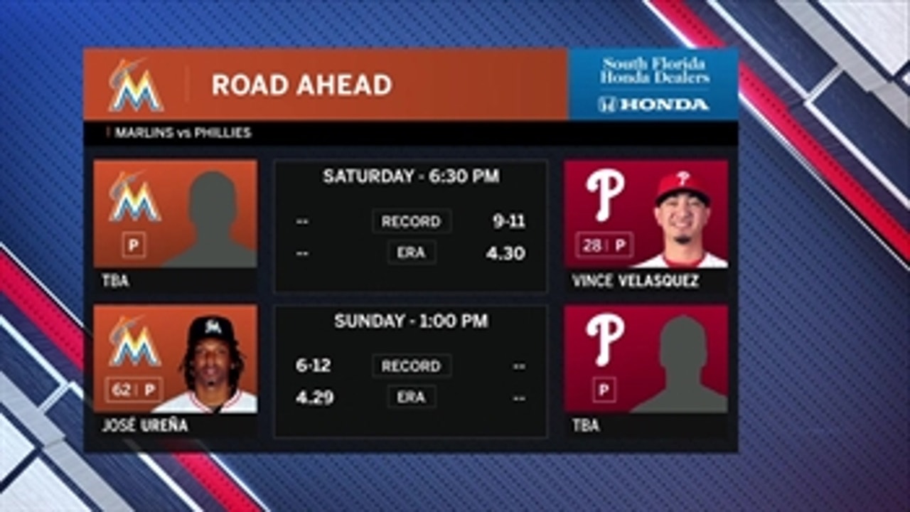 Marlins look to bounce back from big Game 1 loss to Phillies