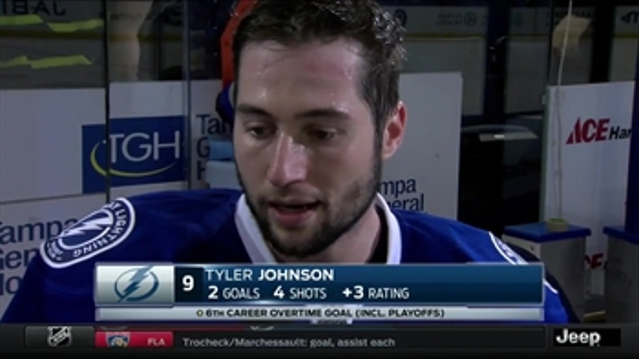 Tyler Johnson: We knew we had to keep plugging away