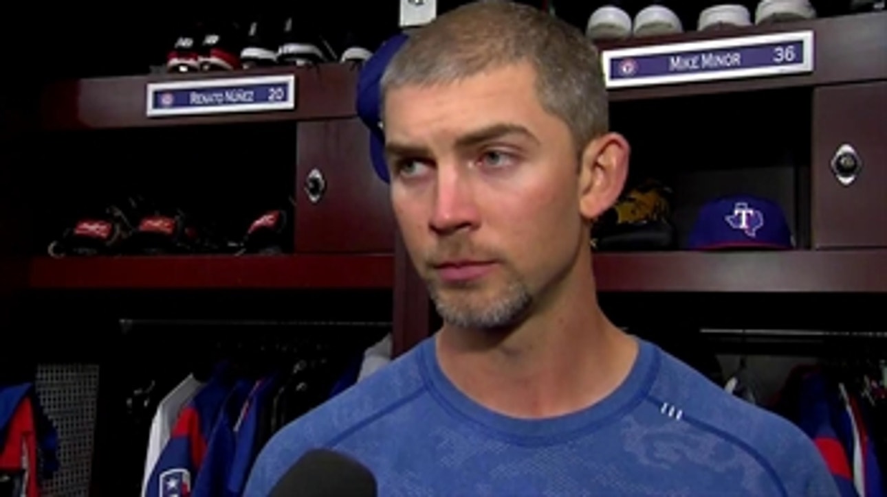 Mike Minor on Rangers defense in win over Red Sox