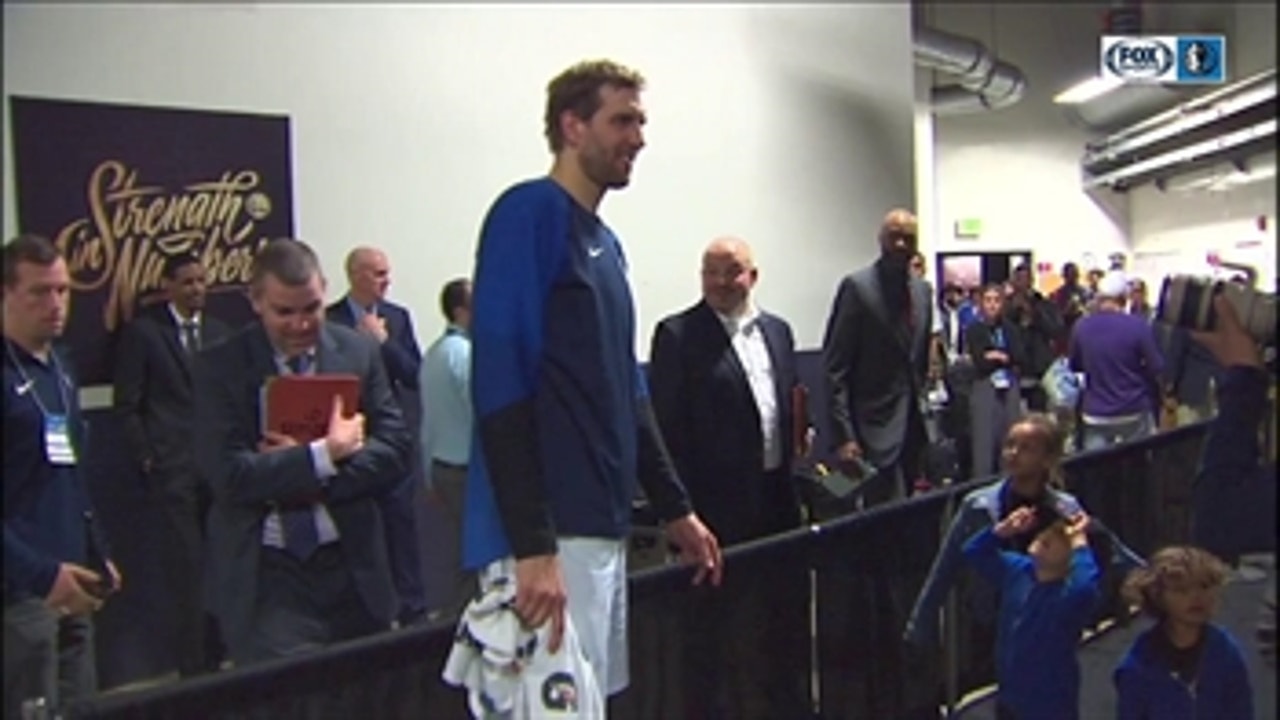WATCH: Dirk goes for 21 in front of Family in Oracle, Win over Warriors