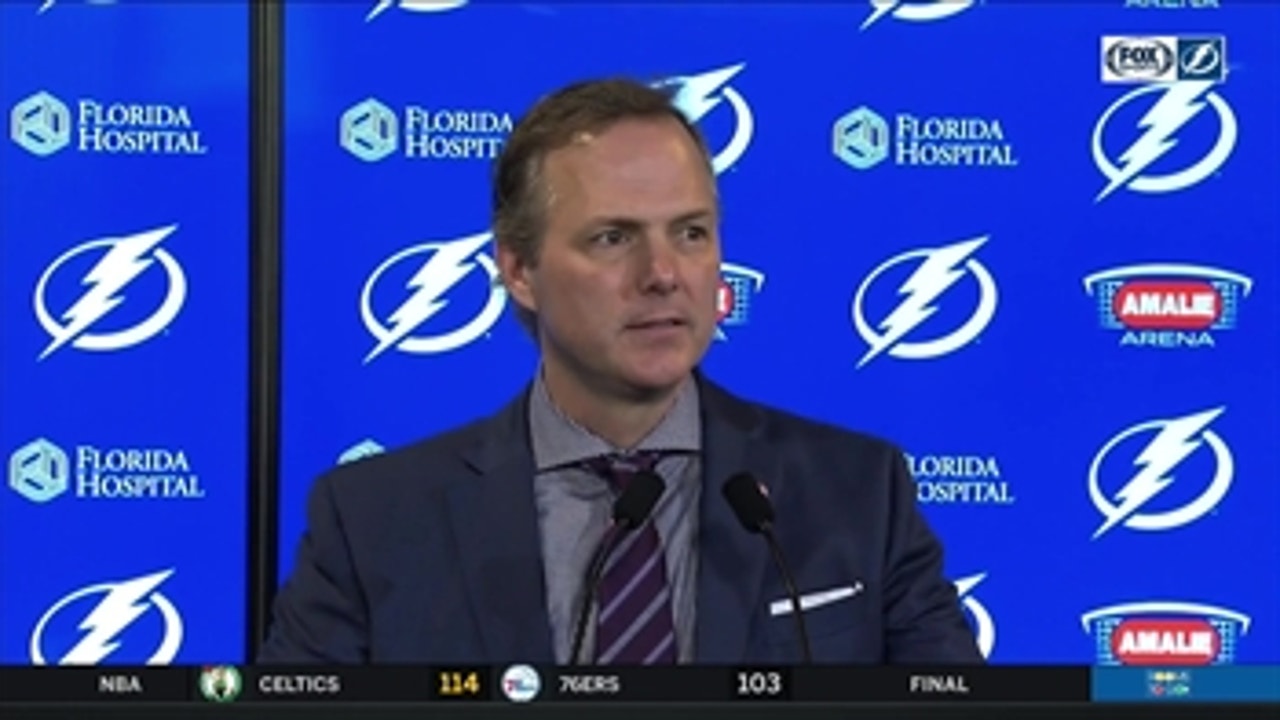 Jon Cooper on Victor Hedman: 'There is a lot of concern, but no point in speculating'