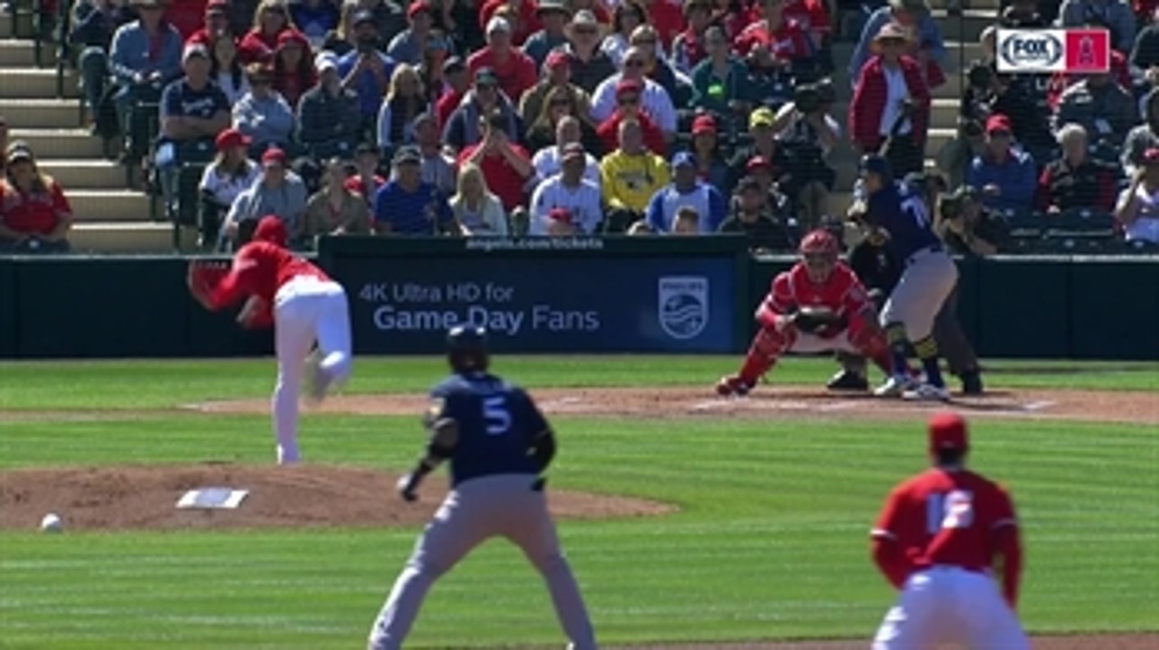 WATCH: Shohei Ohtani's first strikeout as member of Angels