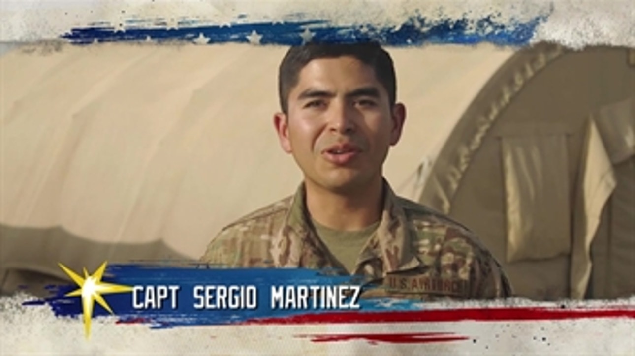 An enthusiastic Capt. Sergio Martinez has positive vibes for his family and the Rays!