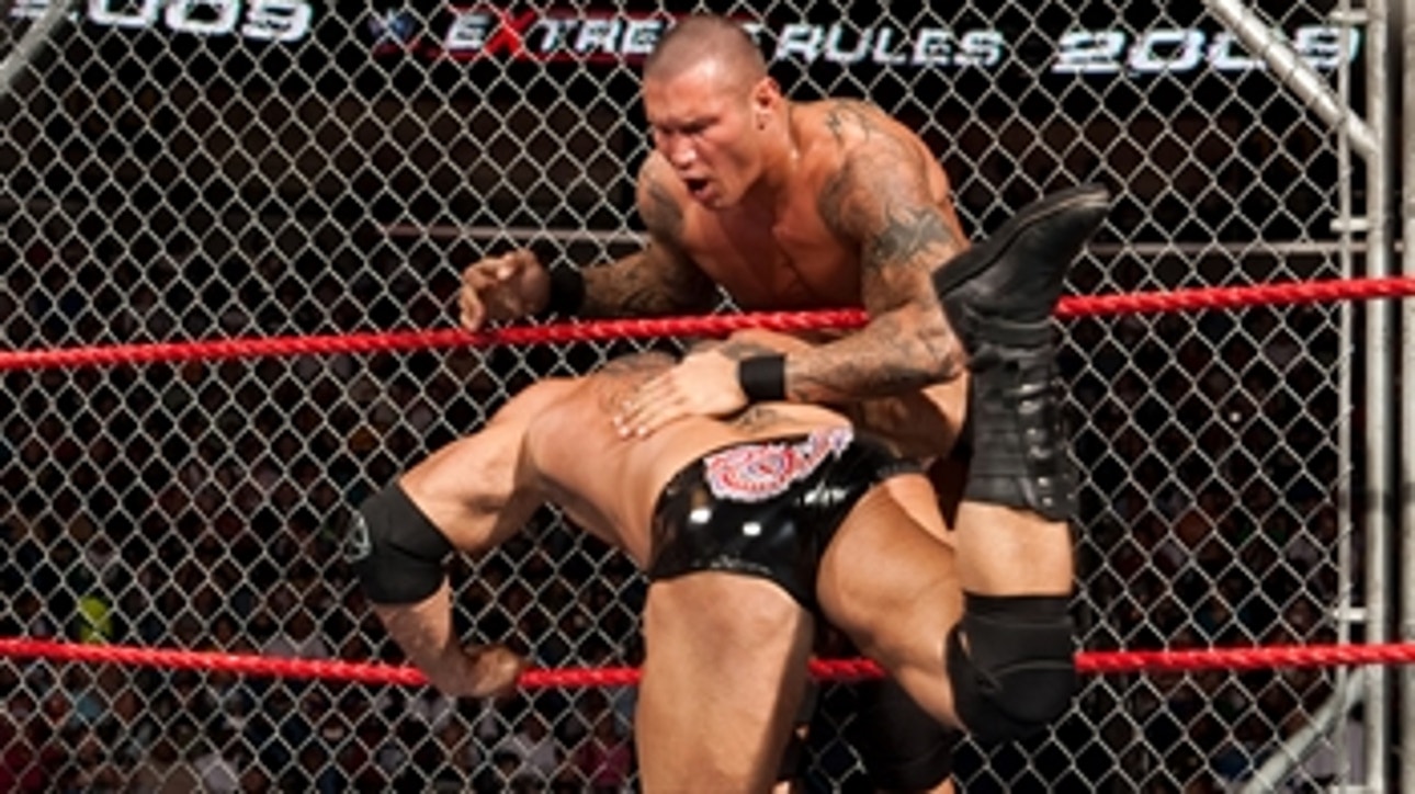 Randy Orton vs. Batista - WWE Title Steel Cage Match: WWE Extreme Rules 2009