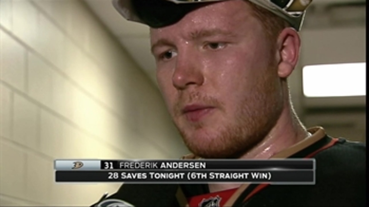 Frederik Andersen and the Ducks get a 'character' win against the Flyers