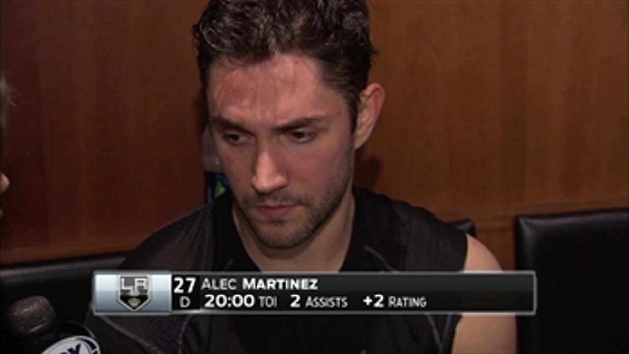 Alec Martinez (2 assists) on 'heated matchup' with Sharks