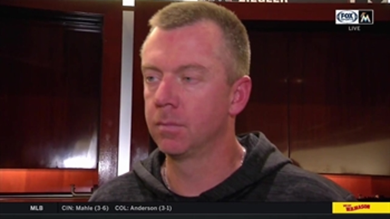 Brad Ziegler reacts to Saturday night's loss