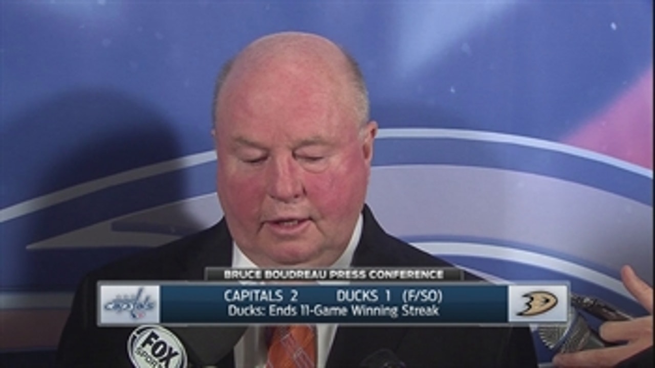 Bruce Boudreau: 'We're winning right not but we're not playing as good as we can'