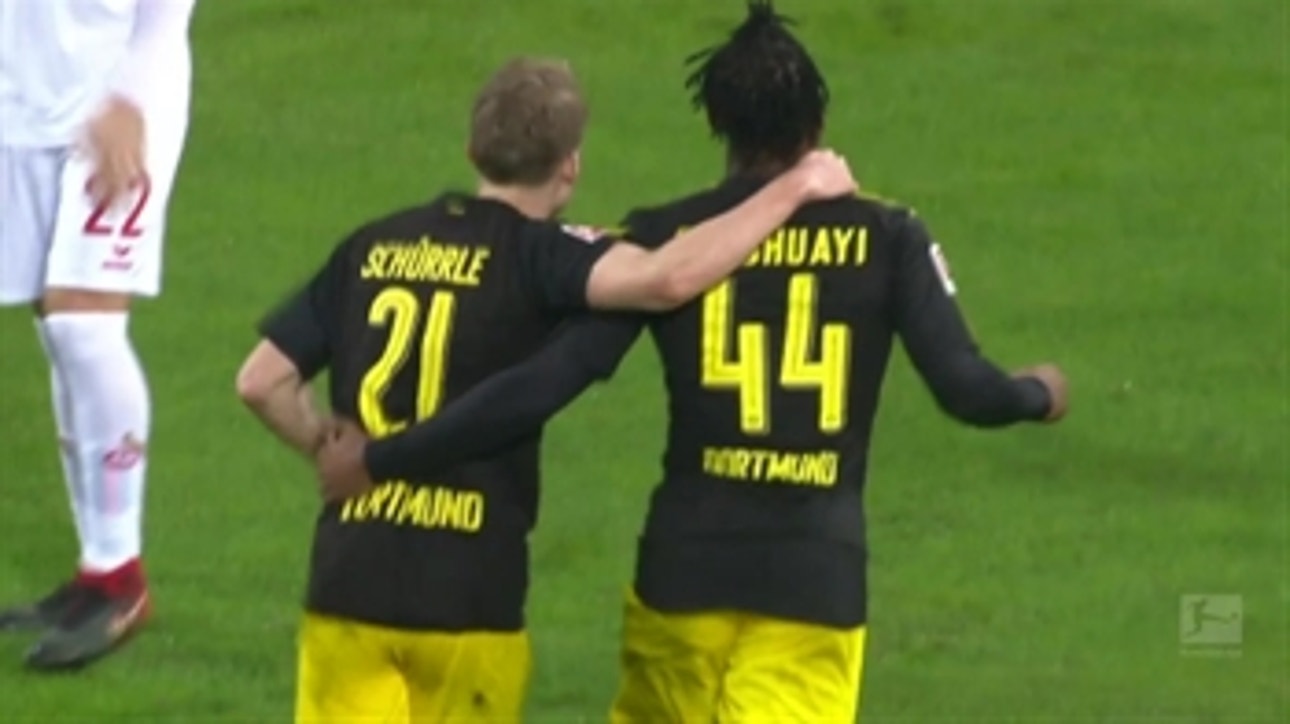 Michy Batshuayi scores opening goal in Dortmund debut vs. Koln ' 2017-18 Bundesliga Highlights