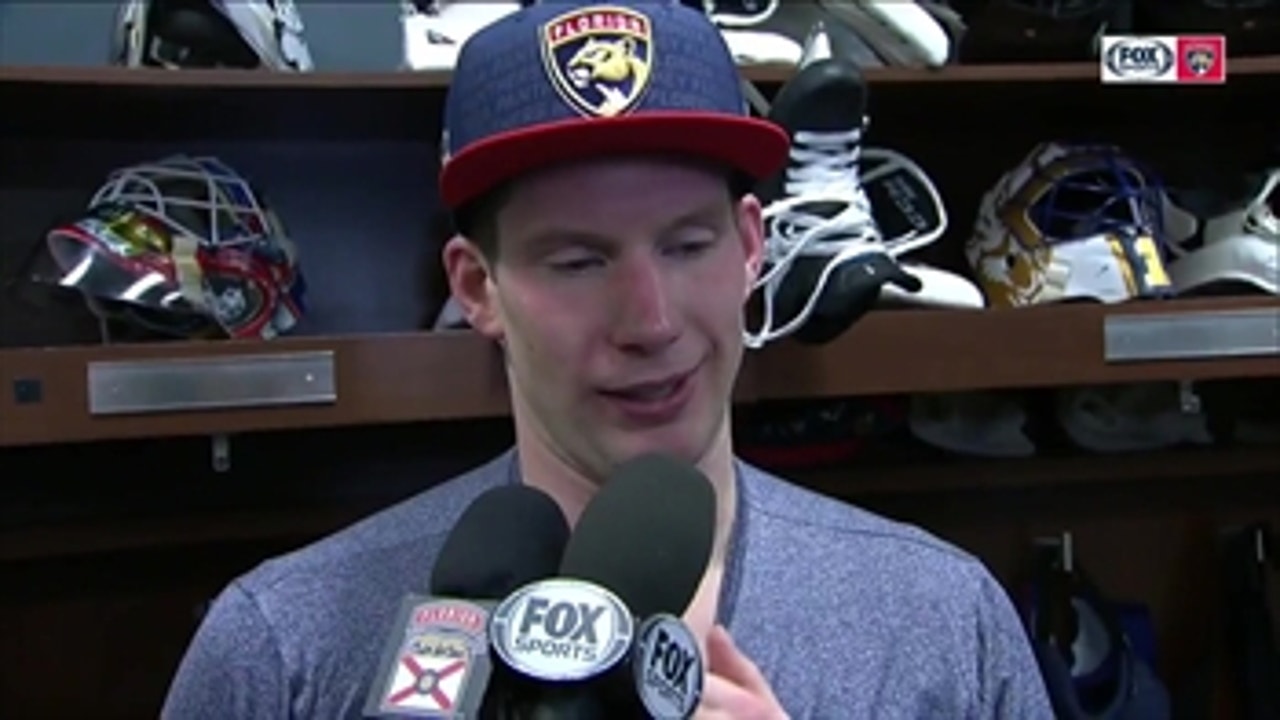 James Reimer on coming off bench to shut down Red Wings