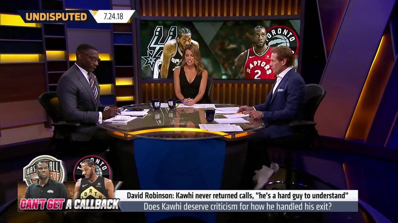 Skip and Shannon react to David Robinson calling Kawhi 'a hard guy to understand' ' NBA ' UNDISPUTED