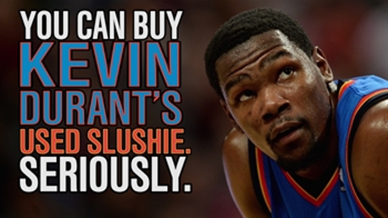 You can buy Kevin Durant's used slushie