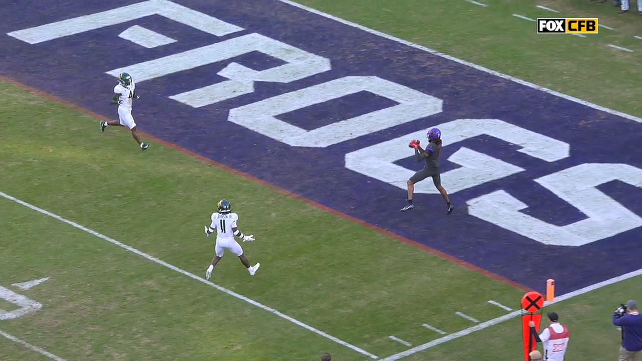 Chandler Morris delivers a beautiful 19-yard touchdown pass to extend TCU's lead against Baylor, 30-21
