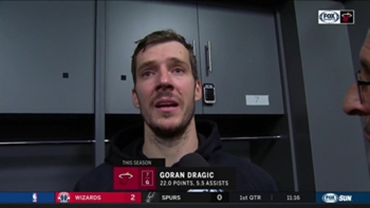Goran Dragic discusses Heat win after posting 25 points, 8 assists, 6 rebounds