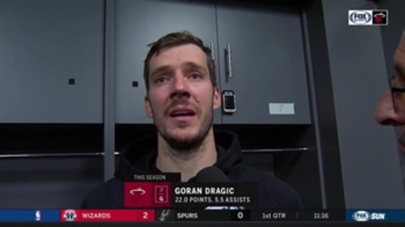 Goran Dragic discusses Heat win after posting 25 points, 8 assists, 6 rebounds