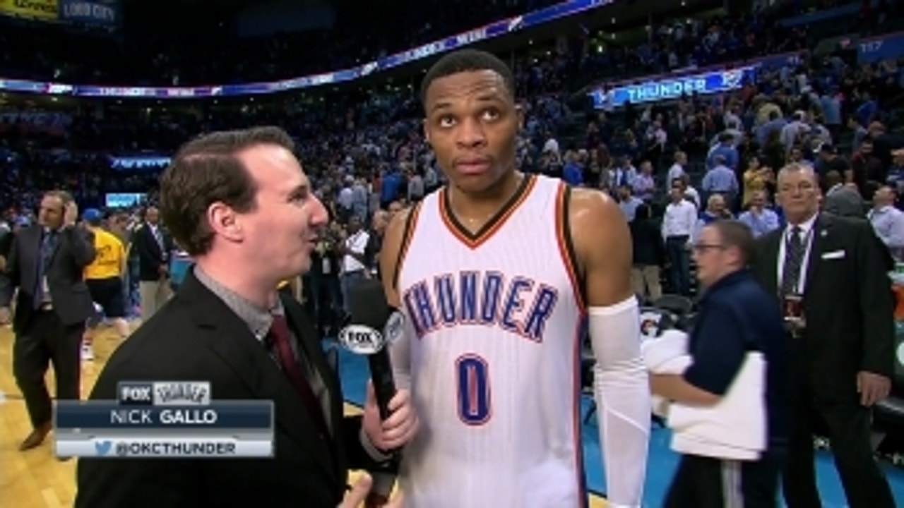 Russell Westbrook on getting win over Houston at Home