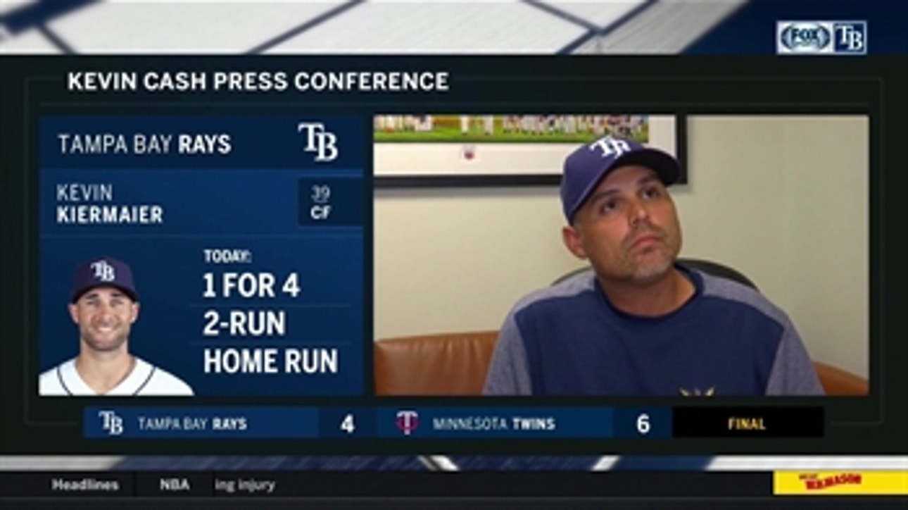 Kevin Cash breaks down frustrating loss to Twins, what Rays have to do to turn things around