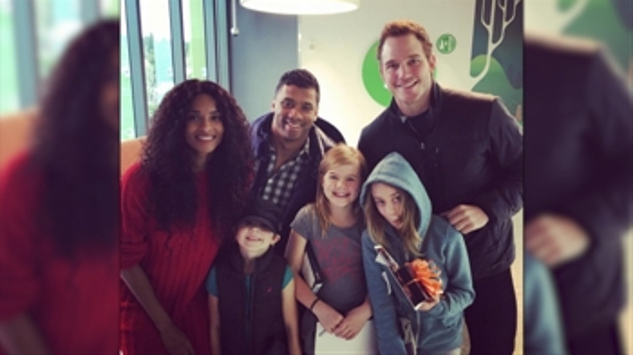 Russell Wilson surprises patients at Children's Hospital with cool gift