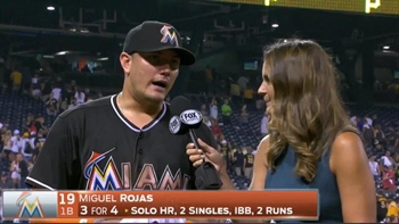 Miguel Rojas thrilled first HR of season helped Marlins fight back