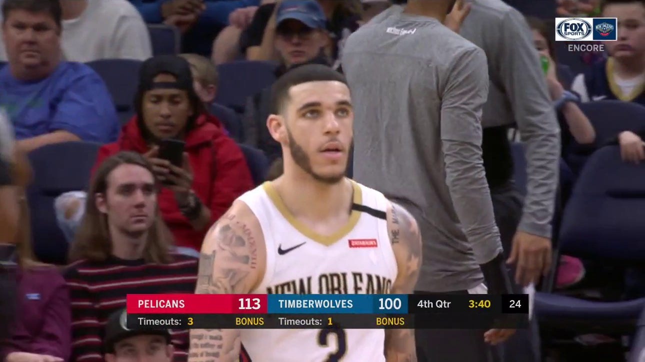 WATCH: Lonzo Ball Knocks down the Huge 3-Point Shot | Pelicans ENCORE