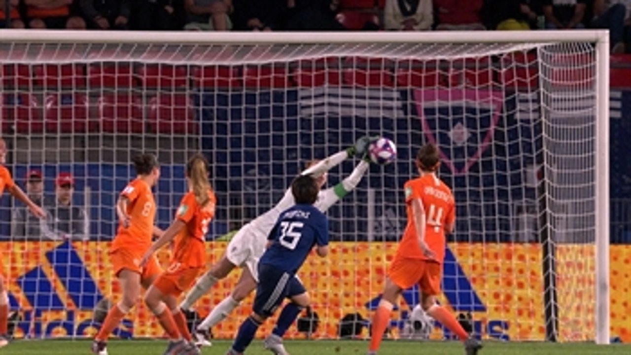 FIFA Women's World Cup™ Save of the Day: Sari van Veenendaal saves Japan's attempt in second half