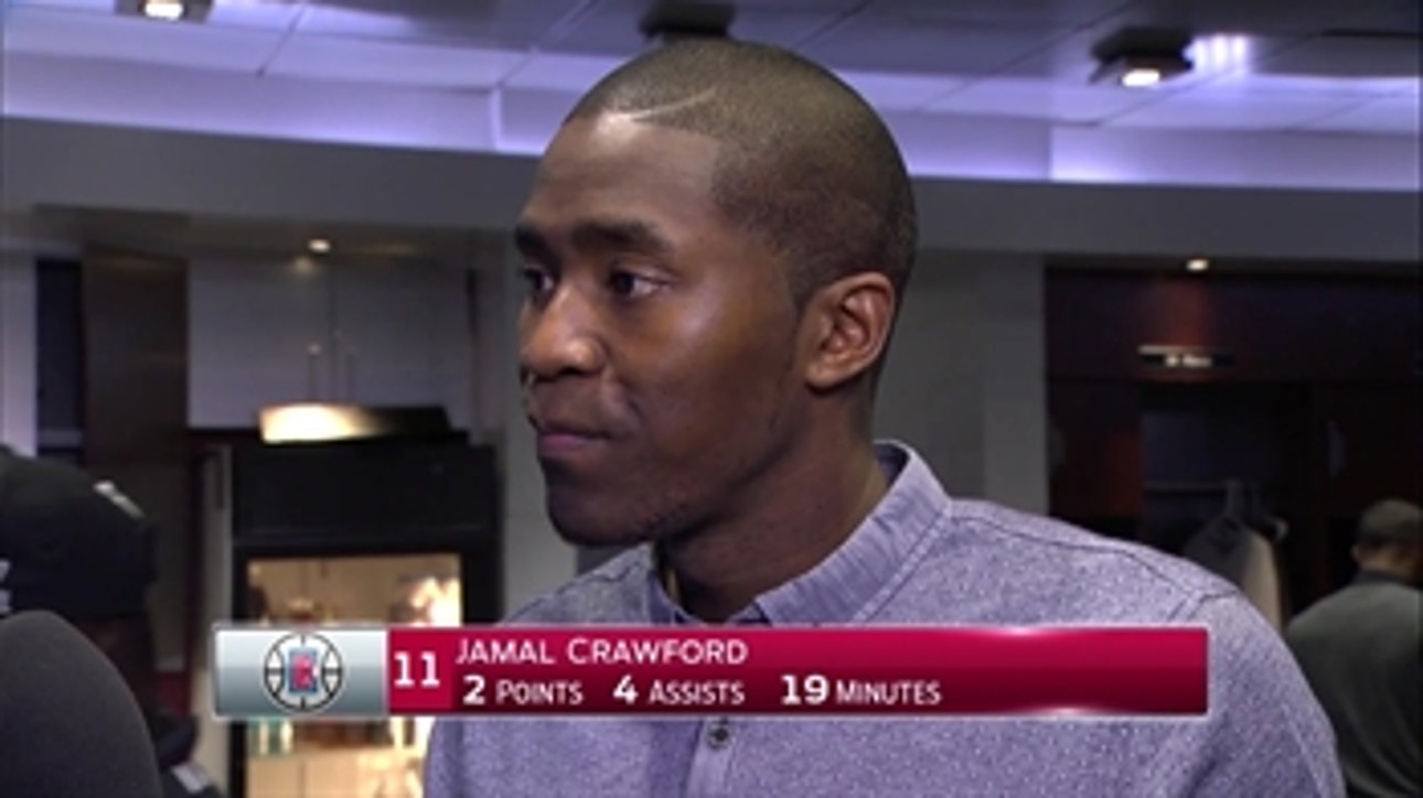 Jamal Crawford talks about injured Chris Paul after loss to Rockets