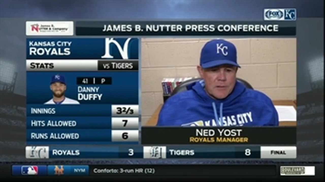 Yost explains he couldn't get umpire's attention prior to challenging play