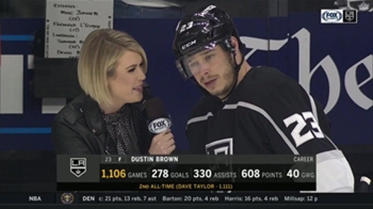 Dustin Brown Talks Game Strategy