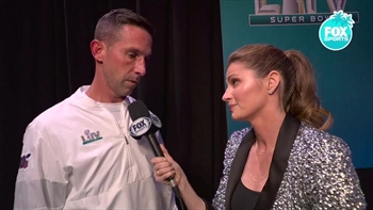 Kyle Shanahan tells Erin Andrews his team 'just didn't get it done when we had the ball.'