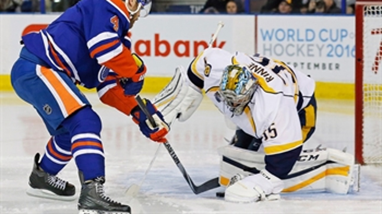 Rinne stifles Oilers, continues domination of Pacific