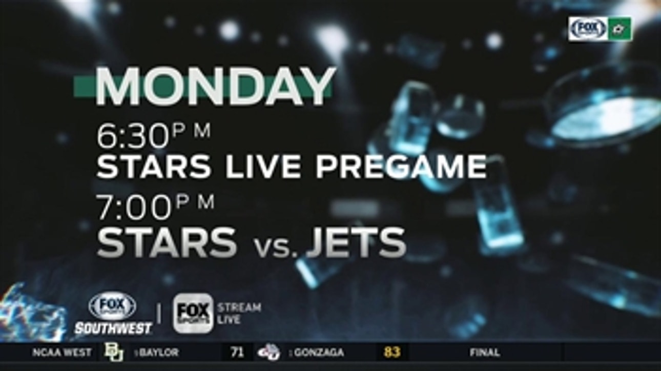 Dallas goes on the Road Starting with Winnipeg ' Stars Live
