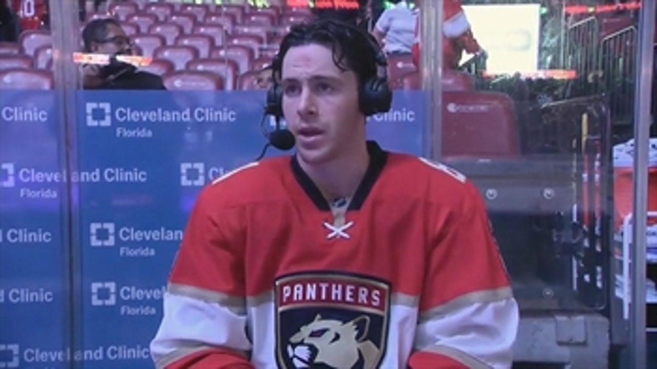 Jonathan Marchessault having fun fitting in with Panthers