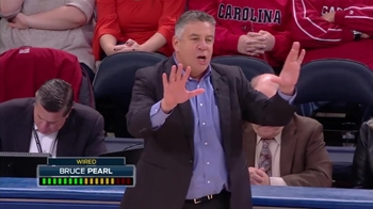 Auburn head coach Bruce Pearl was WIRED vs. Boston College