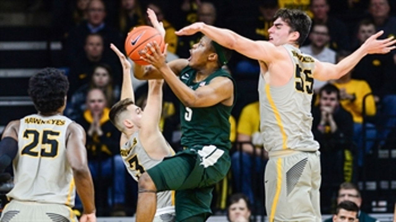 No. 6 Michigan State goes on 24-2 run to seal road win over No. 19 Iowa
