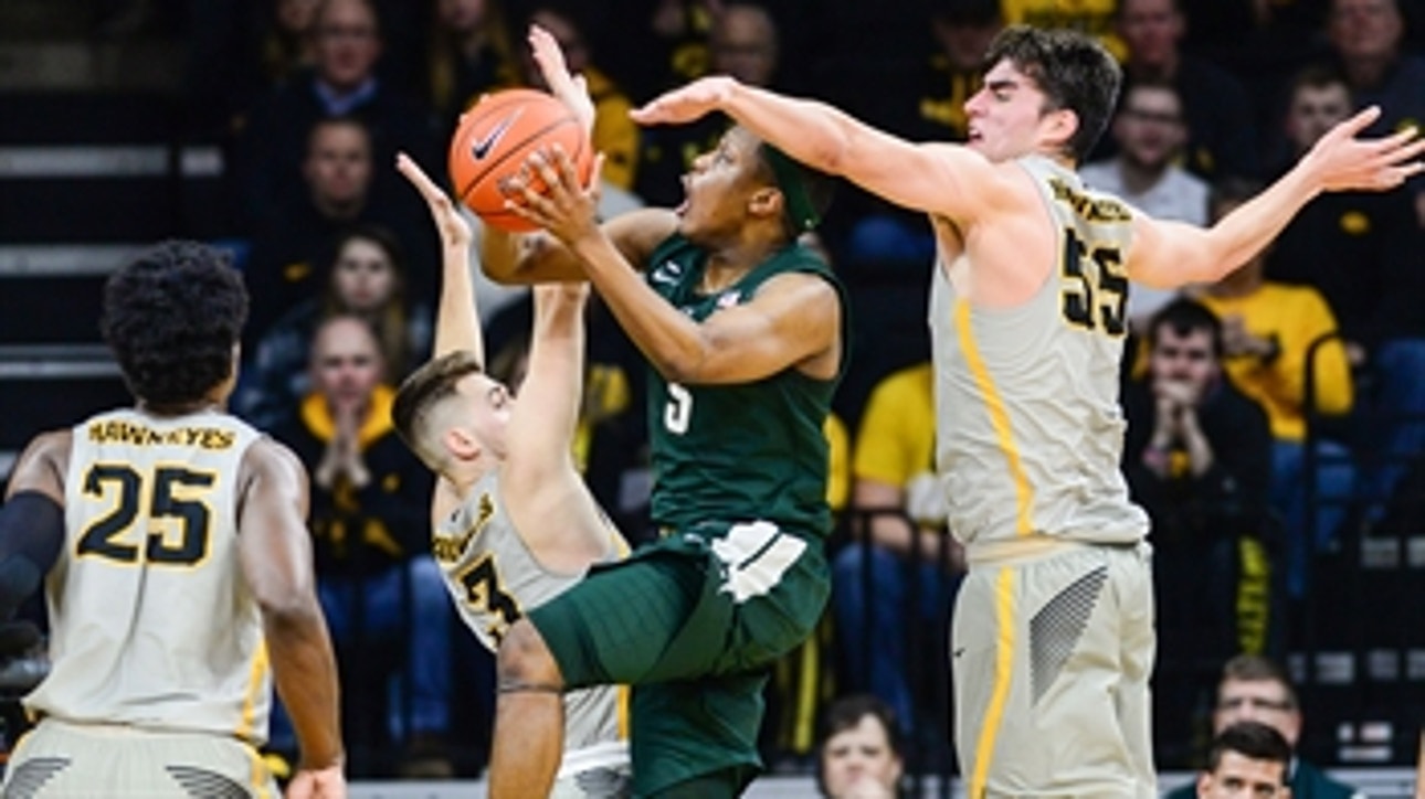 No. 6 Michigan State goes on 24-2 run to seal road win over No. 19 Iowa