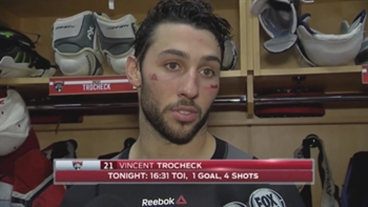 Vincent Trocheck says Panthers played first complete game of season