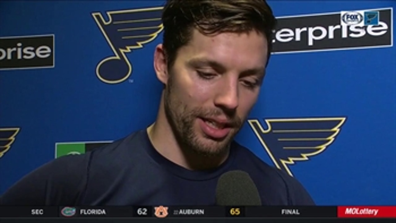 Perron emotional in his return to Blues: 'I was just really excited'