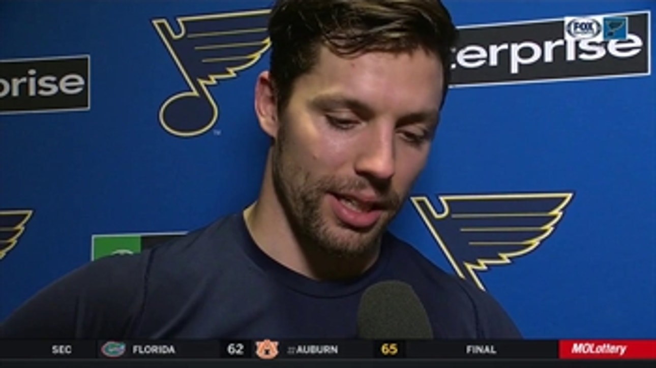 Perron emotional in his return to Blues: 'I was just really excited'