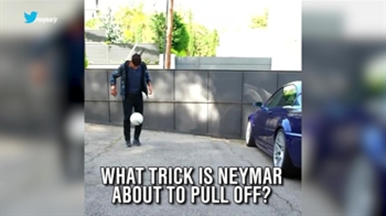Neymar challenges Brazilian legend Ronaldo to trick shot