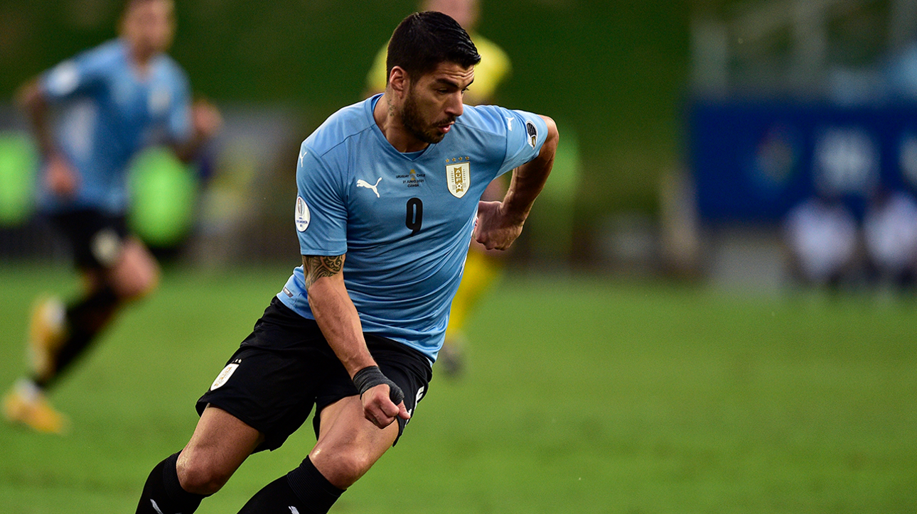 Luis Suárez breaks Uruguay's 444-minute scoreless drought, ties game 1-1 vs. Chile