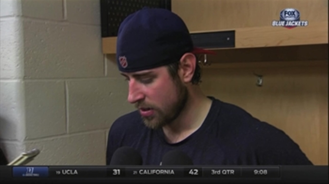Dubinsky not happy with effort given tonight in loss to Pittsburgh