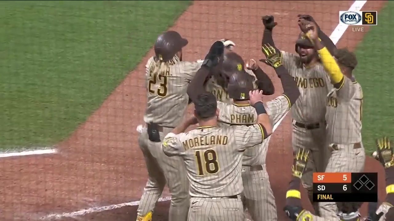 MUST SEE: Trent Grisham launches walk off home run... in San Francisco